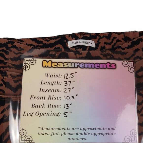 Good American Good Waist Zebra Print Jean Pants - Picture 4 of 11